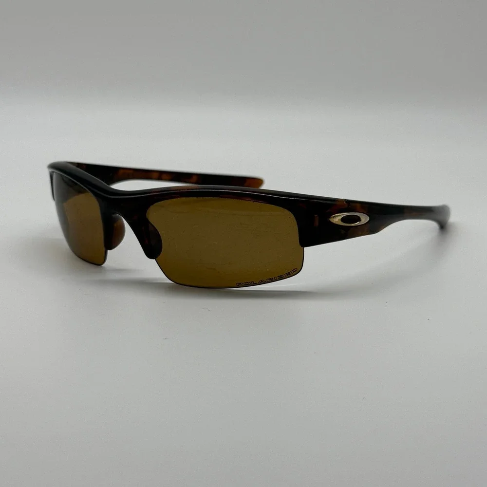 Oakley Half Jacket Sunglasses Mens Tortoise Polarized Bronze Wrap Sport USA